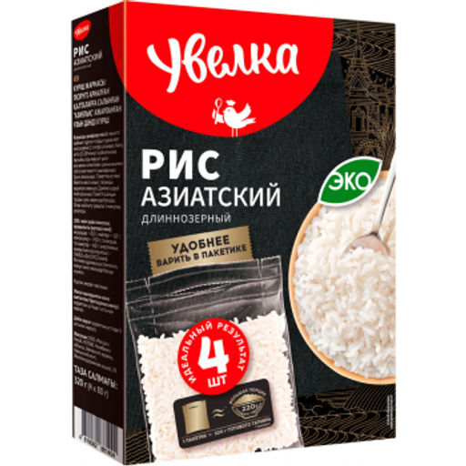 У Крупа в пакет для варки Рис Азиатский 80г