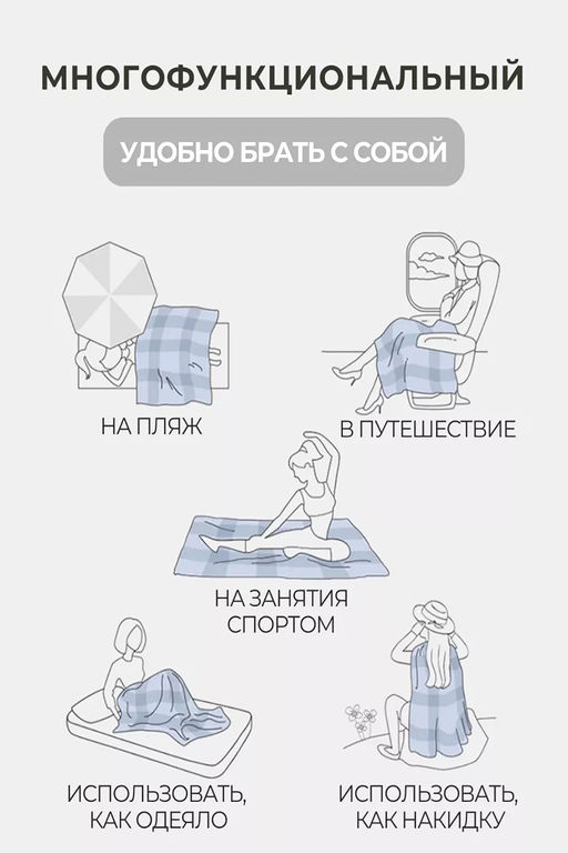 Плед велсофт Букет