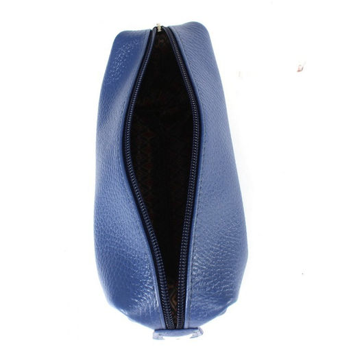 Косметичка Croco-К-721 натуральная кожа (1 отдел), васильковый флотер (105) 265366  фото 3