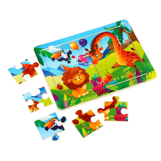 Пазл Весёлый праздник, 15 х 11 см - Лесная мастерская фото 4