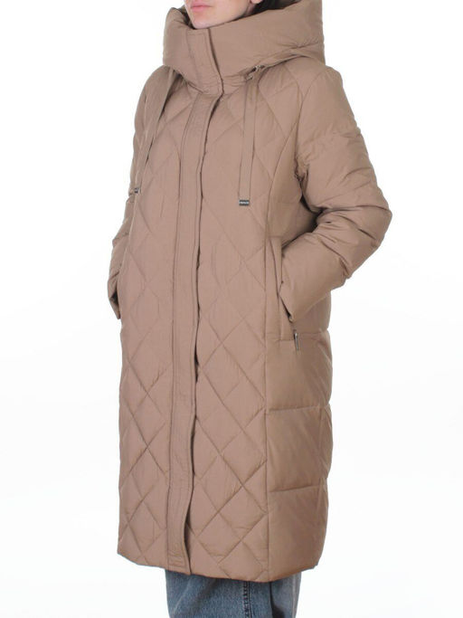 8353 BEIGE Пальто зимнее женское (200 гр. холлофайбер)