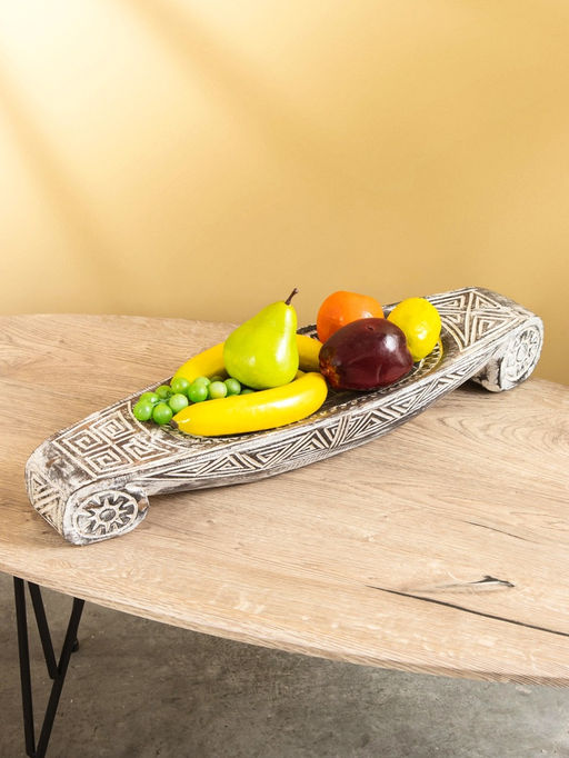 Поднос декоративный, 60×18×9 см, дерево