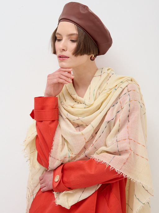 ЛЕН ВИСКОЗА Большой, легкий, красивый палантин - Tantino фото 7