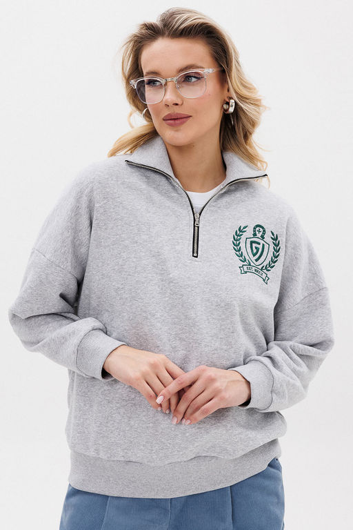 Джемпер GO F4077/50-04.164-170 серый меланж - Pirs фото 3