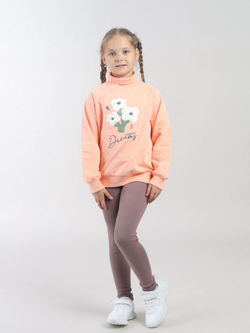 CRB wear / CWKG 63990-47-427 Водолазка для девочки,персиковый  фото 2