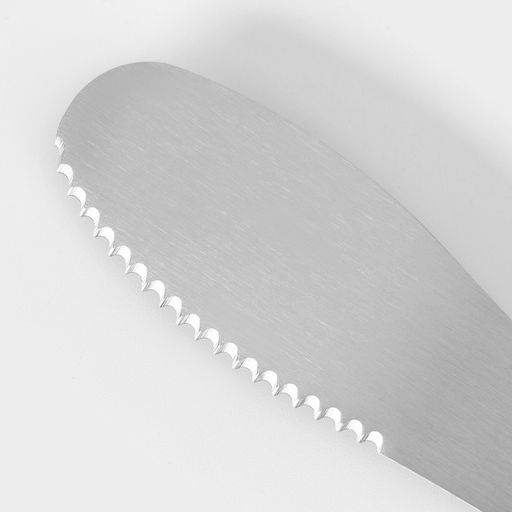 Нож для масла Доляна Lime, 20×3 см, нержавеющая сталь, чёрно-зелёный