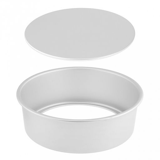 Форма для выпечки алюминиевая "Мастер" д26см, h8,5см, s1мм, съемное дно д23,5см, загнутый край (Китай)