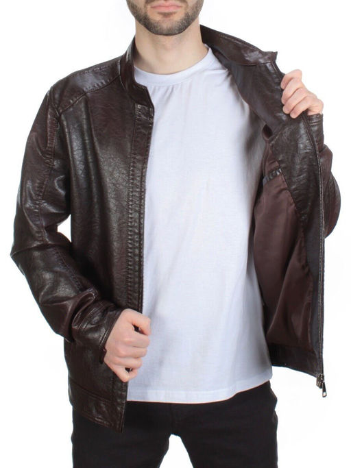 211 BROWN Куртка из эко-кожи мужская