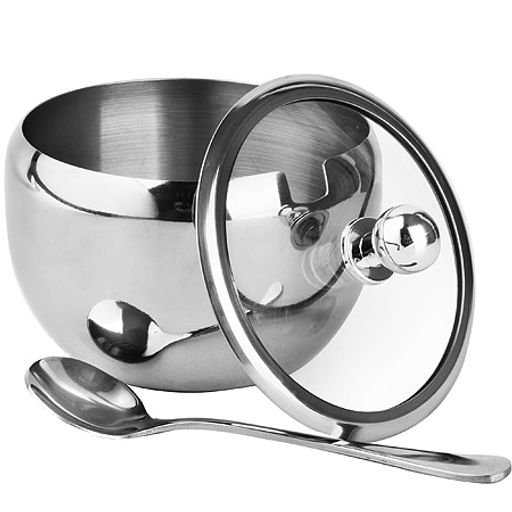 40505 Сахарница 3пр 290мл нерж/ст стекло MB (х24) - Mayer&boch фото 3