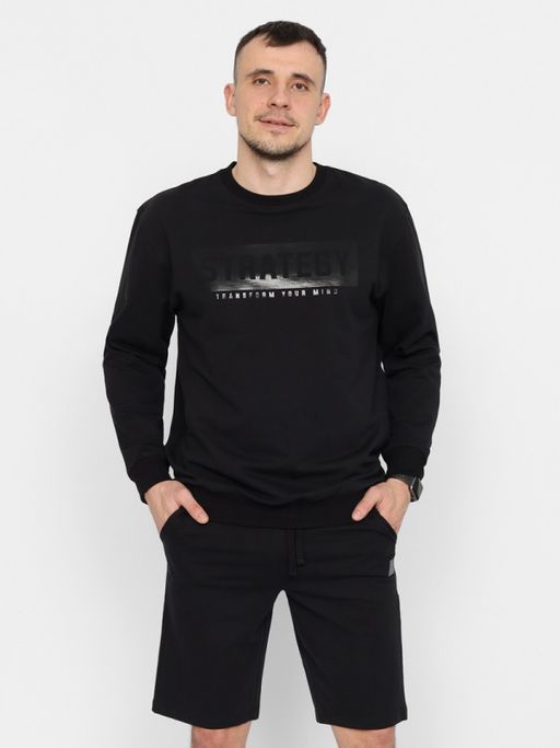 CRB wear/FSMM 60238-22 Джемпер мужской,черный/Ex.Cherubino  фото 4