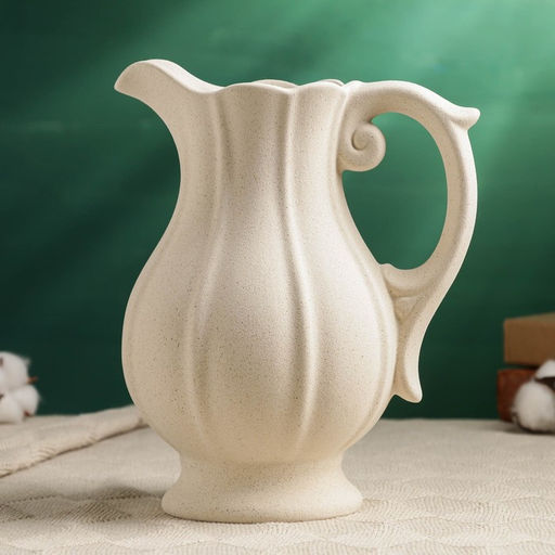 Ваза для цветов «Кувшинчик», 22×17 см, керамика, бежевая