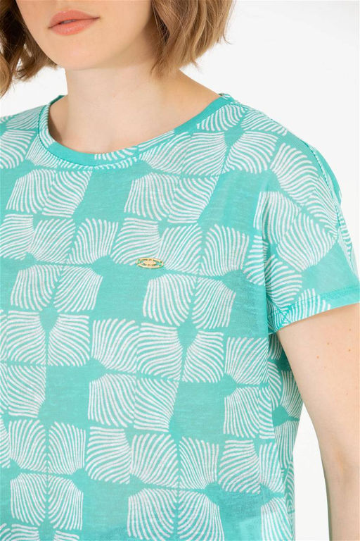 U. S. Polo Assn Женская мятная футболка с круглым вырезом - U.s. polo assn фото 14