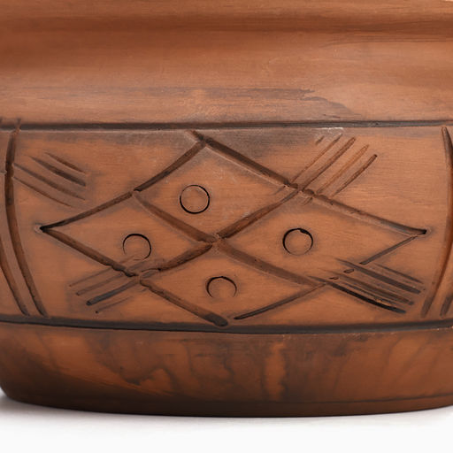 Жаровня Кунгурская керамика «Молочение», 3 л, керамика, коричневая