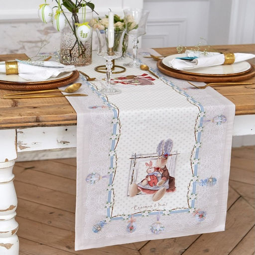 Дорожка на стол Пасхальные Тильды 40х146 см, 100% хл, саржа 190 гр/м2 - Этель фото 9