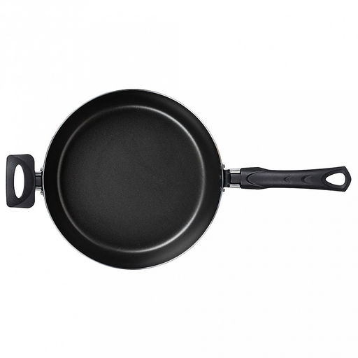 "Атлас" Сотейник с антипригарным покрытием д26см, h7см, s1,5мм, 2 бакелитовые ручки (Россия)