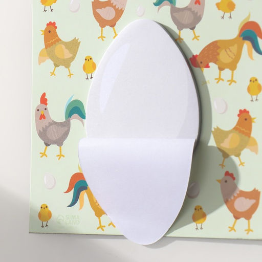 Магнит на холодильник с блоком для записей «Курица или яйцо?», 12.5×12.5 см