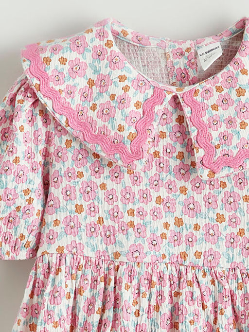 ?i?ekli K?z ?ocuk Elbise