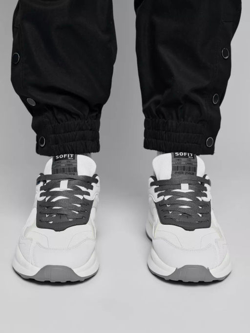 Кроссовки муж., молоч, фурн., э/к, текст. L8017-6