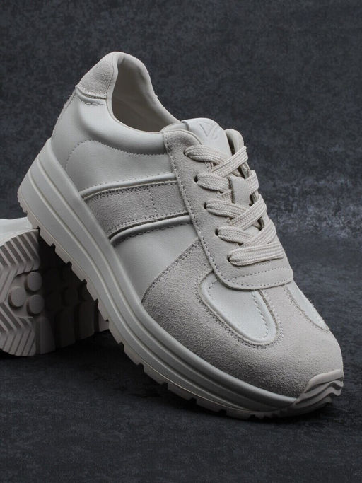 03-A1020-2 LT. BEIGE Кроссовки женские (натуральная кожа, натуральная замша)