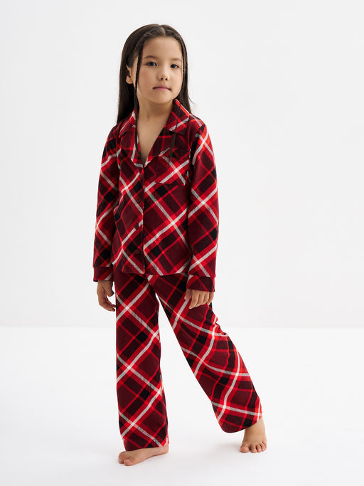 Красная пижама в клетку - Kogankids фото 7