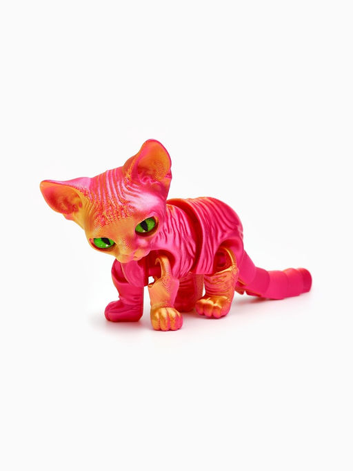 3Д - печатная игрушка «Котёнок», подвижная, цвет МИКС - Simaland фото 3