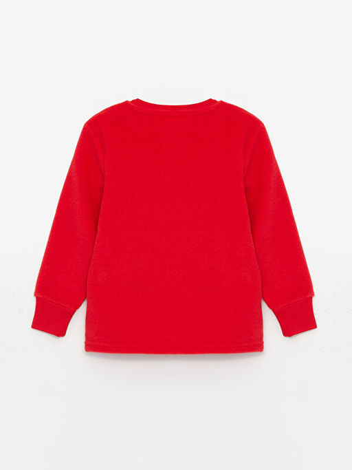 Bisiklet Yaka Nak??l? Uzun Kollu Polar Erkek ?ocuk Pijama Tak?m? - Waikiki фото 3