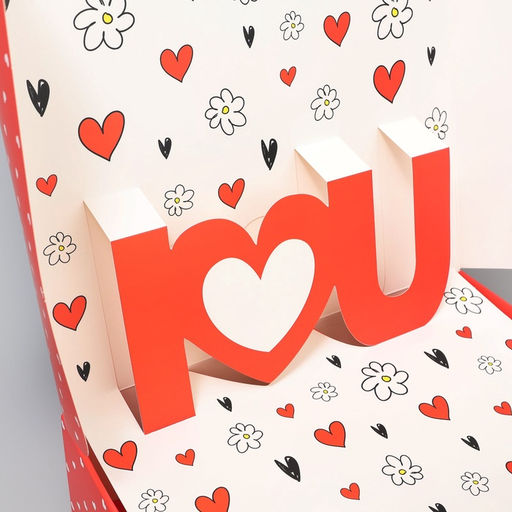 Коробка подарочная складная, упаковка, Любовь, 26?26?8 см