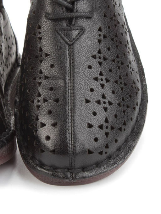 03-5006-1 BLACK Полуботинки женские (натуральная кожа)