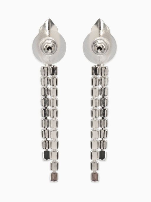 Набор 2 пред-а: серьги, колье "Вечерний шик" лепестки, цвет бело-тёмно-синий в серебре