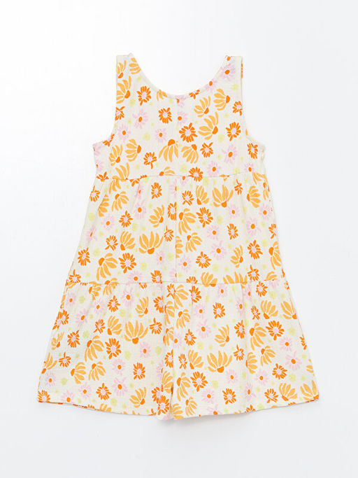 Bisiklet Yaka ?i?ekli K?z ?ocuk Tulum - Waikiki фото 2