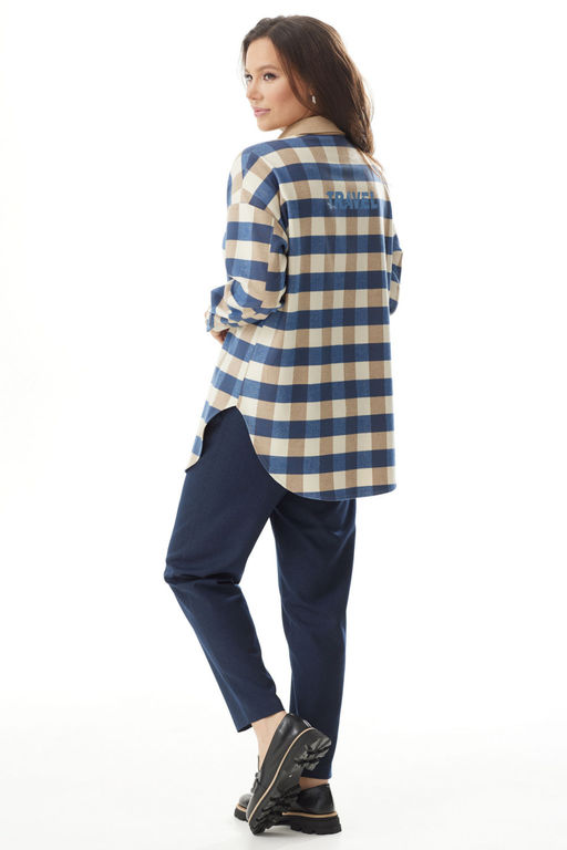 Костюм Magia mody 2334 беж+ синий