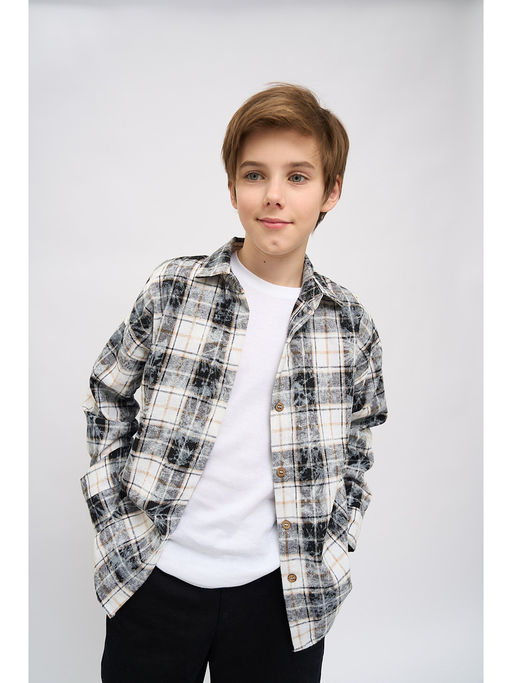 Рубашка серый CN25113FL1 - Nota bene фото 2