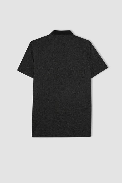 Футболка-поло приталенного кроя с короткими рукавами - Defacto фото 10