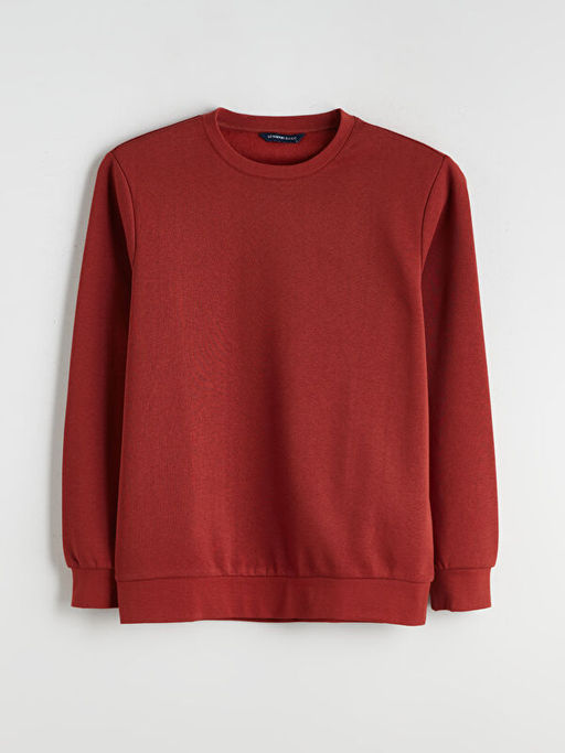 Bisiklet Yaka Erkek Sweatshirt