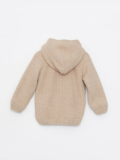 Kap??onlu Uzun Kollu Basic Erkek Bebek Triko H?rka - Waikiki фото 2