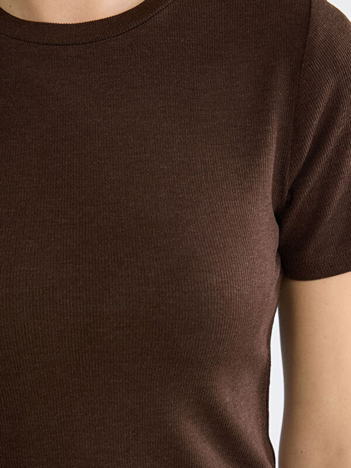 Bisiklet Yaka Kad?n Ti??rt