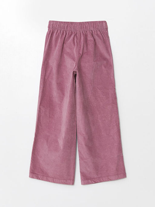 Beli Lastikli Wideleg Kadife K?z ?ocuk Pantolon