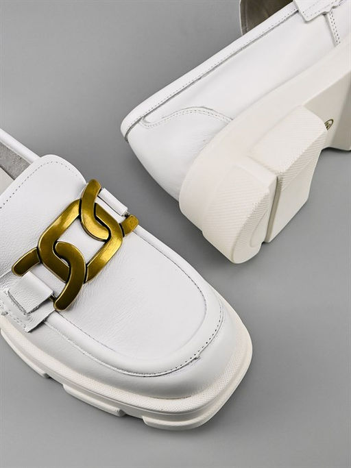 Лоферы женские/ Броги P-48P White - Piniolo фото 5