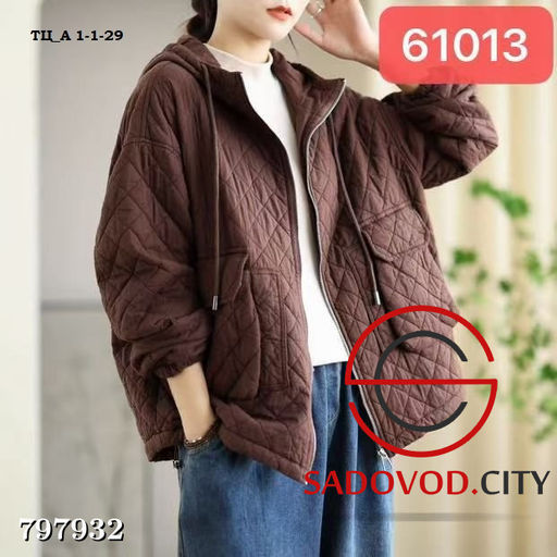 Женская хлопковая куртка с карманами, на молнии - Bruno фото 5