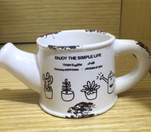 Кашпо Лейка 13х5,5 см / 713 /уп 12/120/белое - ГалеонТрейд фото 5