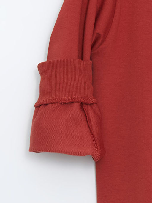 Bisiklet Yaka Bask?l? K?z ?ocuk Sweatshirt - Waikiki фото 2