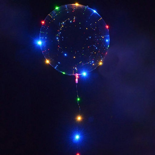 Воздушный шар полимерный 20", светящийся, МИКС