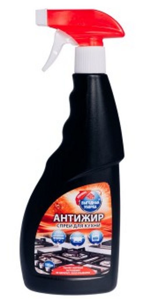 РК / ВЫГОДНАЯ УБОРКА Ср-во чистящее д/кухни Антижир (спрей-500мл). 12 / 2667 /