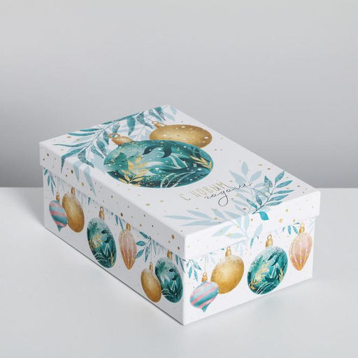 Набор новогодних подарочных коробок 10 в 1 «Счастливого Нового года», 12×7×4 - 32.5×20×12.5 см