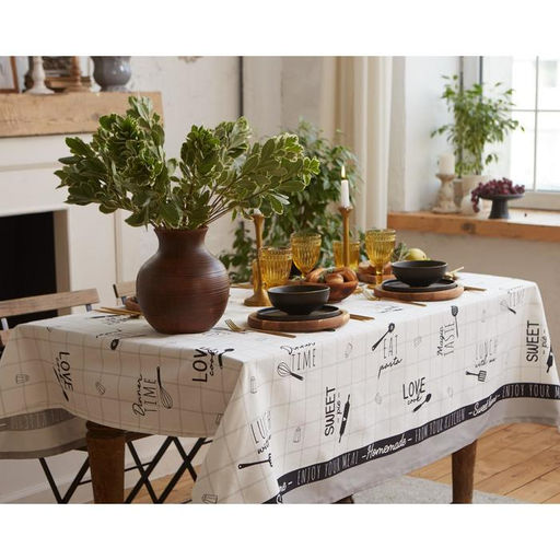 Скатерть Этель Homemade 149х110см, 100% хлопок, саржа 190 г/м2  фото 2