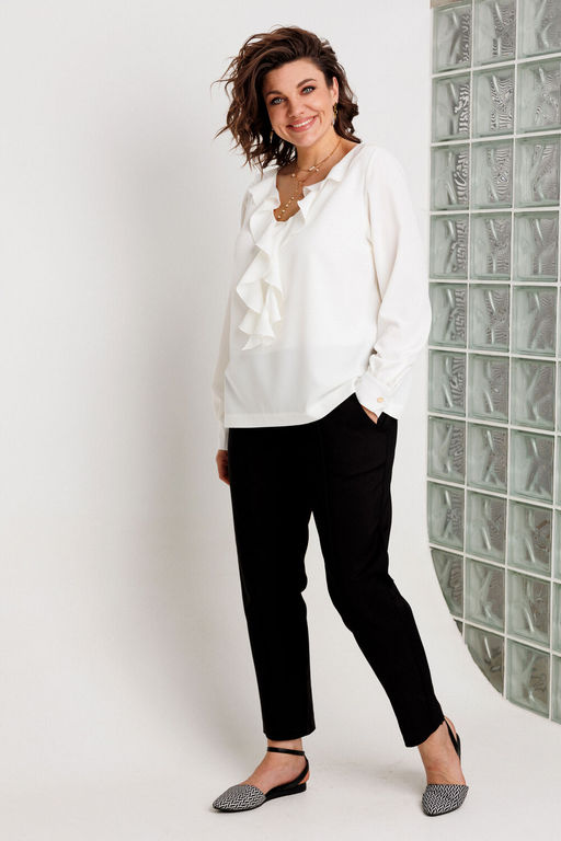 Блуза BegiModa 4167 белый  фото 7