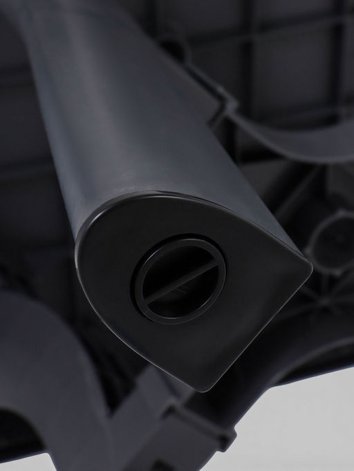 Стол садовый «Атлант», 80×80×76.5 см, квадратный, пластиковый, цвет графитовый