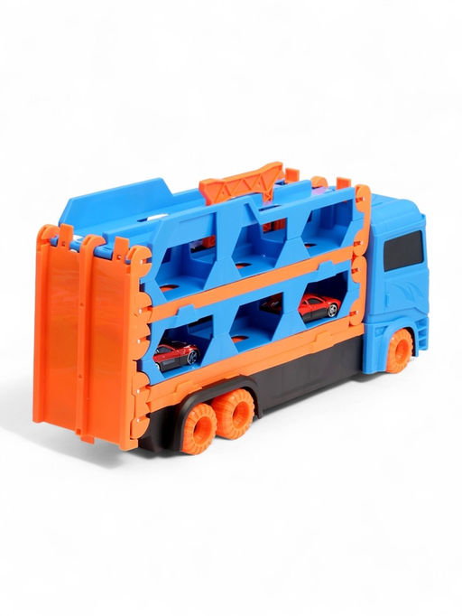 Грузовик Автовоз-трек, с катапультой, набор металлических машинок 8 шт. - Автоград фото 12