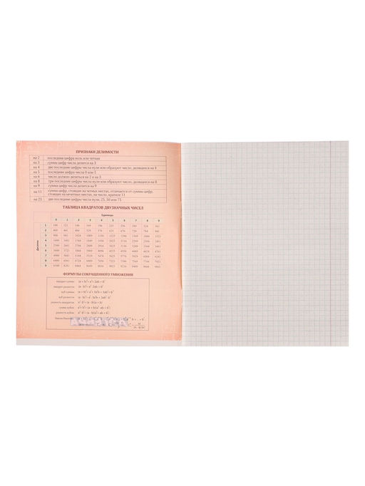 Цена за 15 шт. Тетрадь предметная 36 листов в клетку, Calligrata «MonoTone. Алгебра»