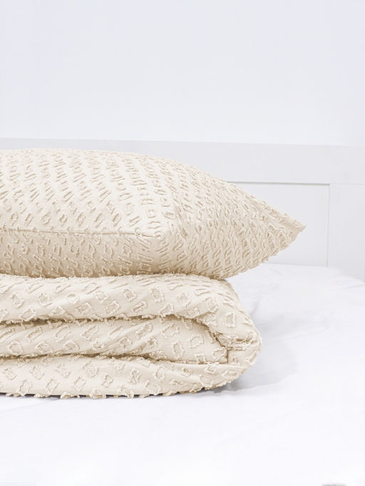 Постельное бельё евро LoveLife Tufting Квадрат, микрофайбер